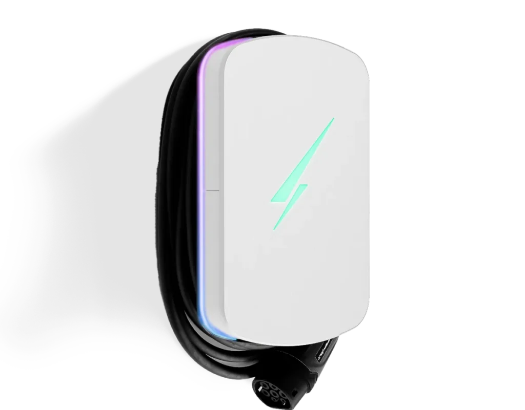 White Hypervolt Home 3 Pro tethered EV charger